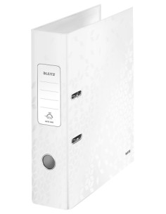 ARCHIVADOR LEITZ WOW A4 180º 80mm BLANCO - Pack de 10 unidades